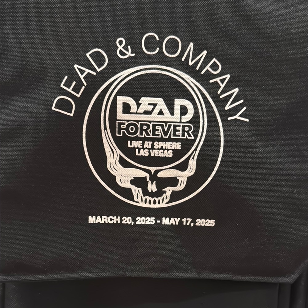 NEW Dead and Company dead forever sphere 2025 Black Backpack GRATEFUL Dead pouch
